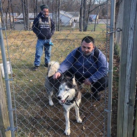 Clients with dog