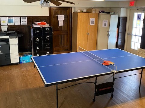 pingpong table in common room